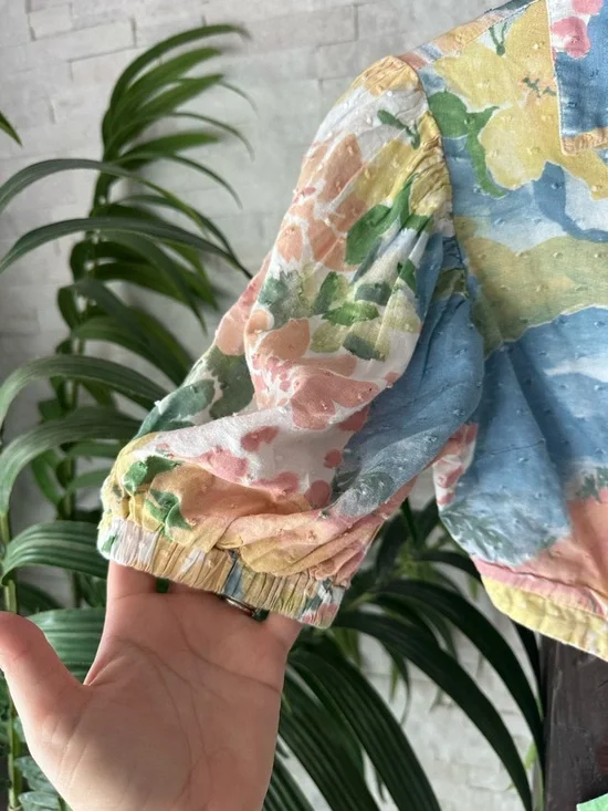 Girl & The Sun Anthropologie Cotton Rayon Multicolor Kylo Maxi Dress Size XS - Picture 8 of 10